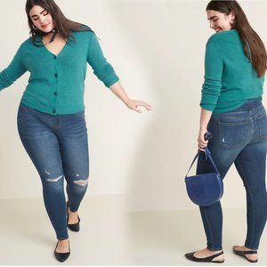 OLD NAVY Mid-Rise Rockstar Skinny Distressed Jeggings SIZE 14